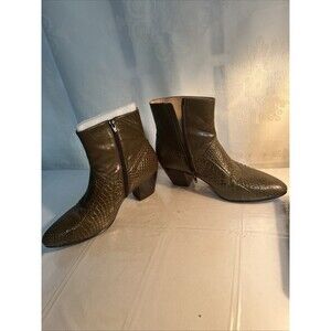 Giorgio Brutini Calloway Men's Olive Leather Cuban Heel Dress Boot 8 M